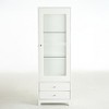 VYNXARIA 71" Tall Display Cabinet with Upholstered Glass Door, China & Wine Cabinet with Adjustable LED Light for Living Room,Bar,Studio,White - 4 of 4