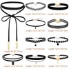10PCS Black Velvet Choker Necklaces with A Stroage Bag for Women - 3 of 4