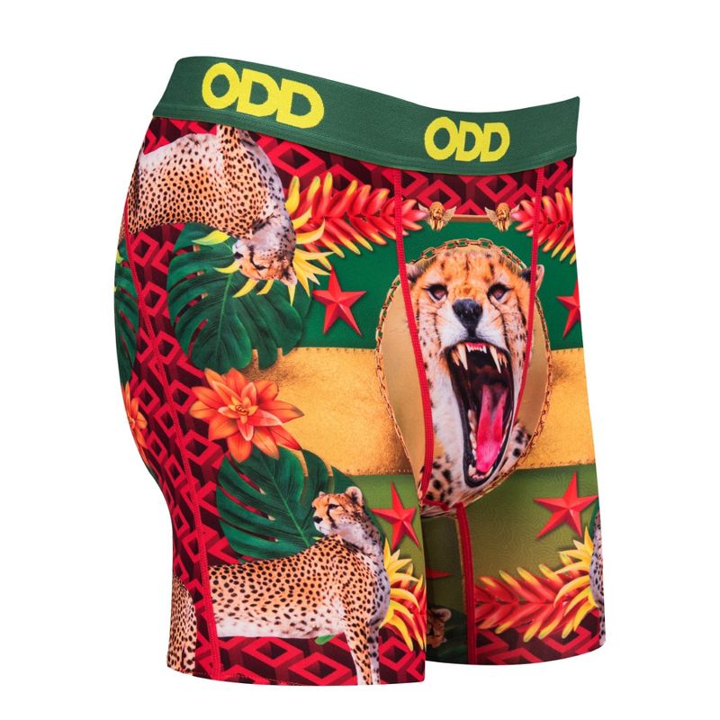 Odd Sox Men's Novelty Underwear Boxer Briefs, Cheetahs High Fashion, 3 of 6