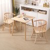 Nordlys Set of 2 Solid Wood Dining Chairs Exotic Boho Dining Room - 2 of 4