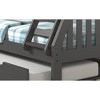 Donco Kids Austin Mission Twin Over Full Dark Grey Bunkbed with Twin Trundle - 4 of 4