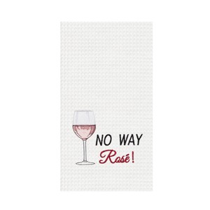 C&F Home "No Way" Decorative 100% Cotton Waffle Weave Dishtowel - 1 of 3