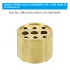 Unique Bargains Yoga Spa Home Office Brass Burner Stick Incense Holders with 9 Holes Gold - 4 of 4