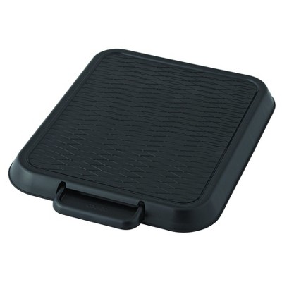 Copco Coffee Cab Rolling Countertop Small Appliance Stand, Compact Glide Pad, Non-Slip, Heat-Resistant, Easy Access & Durable Construction (Black)