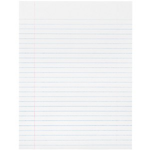 School Smart Composition Paper, 8 x 10-1/2 Inches, White, 500 Sheets - 1 of 4