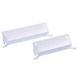 Rev-A-Shelf Tip-Out Accessory Organizer Tray for Kitchen / Bathroom Drawers with Heavy Duty Tab Stops, 14 Inch, White, 2-Pack, 6562-14-11-52