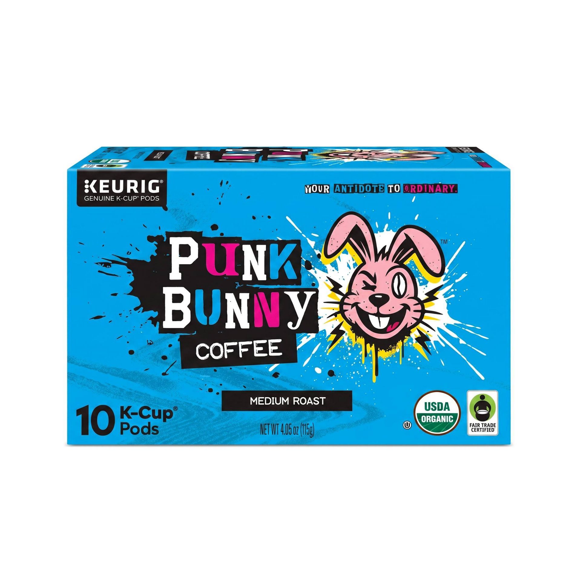 Punk Bunny Medium Roast Keurig K-Cup Coffee Pods - 10ct