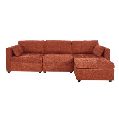 MyDepot Modern Sectional Sofa 4 Seater L Shape for Living Room