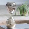 TopComfy Decorative Object Peleus 60 Minute Silvered Hourglass for Modern Home Decor, Beige, 3.6"*3.6"*10" - 4 of 4