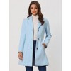 INSPIRE CHIC Women's Single Breasted Notched Lapel Long Winter Coats - 2 of 4