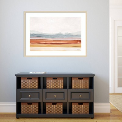 Sierra Hills Abstract Nature Vista Framed Wall Art, 41" x 30"