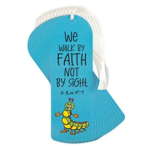 Dicksons Walk by Faith Blue 6 x 2 Inch Cardstock Keepsake Tassels Bookmarks Pack of 12 - 1 of 4