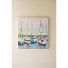 Framed Coastal Painting – Sailboat Scene on Canvas Wall Art by Kalalou - 3 of 4