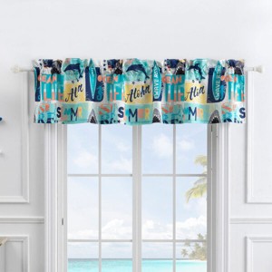 Greenland Home Fashions Wave Rider GL-2005BWV Window Valance - 1 of 4