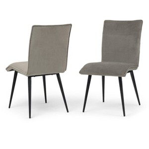Set of 2 Kinsley Dining Chair Gray - Wyndenhall
