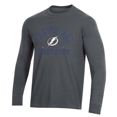 NHL Tampa Bay Lightning Women's Gray Short Sleeve Fashion T-Shirt - S