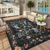 Nasitip Traditional Floral Area Rugs for Living Room Soft Low Pile Non-Sliping, Machine Washable - 3 of 4