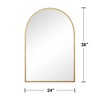 PexFix Arched Mirror for Entryway Bathroom Wall Decor Metal Frame Wall Mounted Mirror 2-Pieces - image 3 of 4