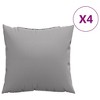 vidaXL Sofa Cushions 4 pcs Gray 15.7"x15.7" Fabric - 2 of 4