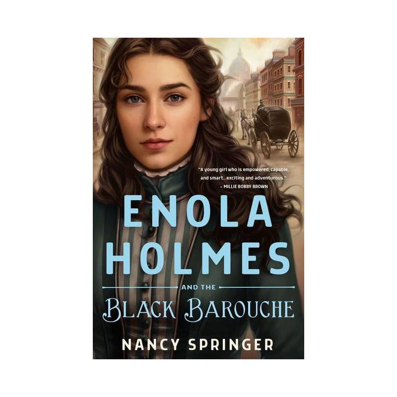 Enola Holmes and the Black Barouche - by Nancy Springer, 1 of 2