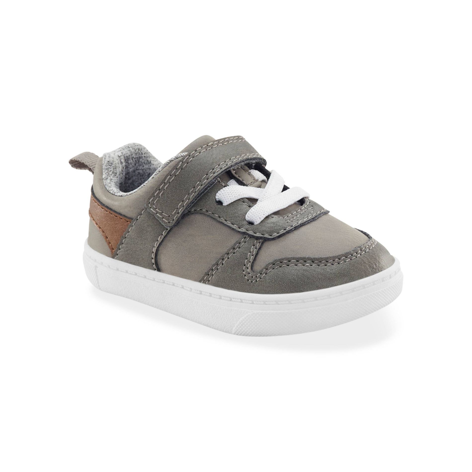 Carter's Just One You® Baby Boys' Karson First Walker Sneakers - Gray/Brown