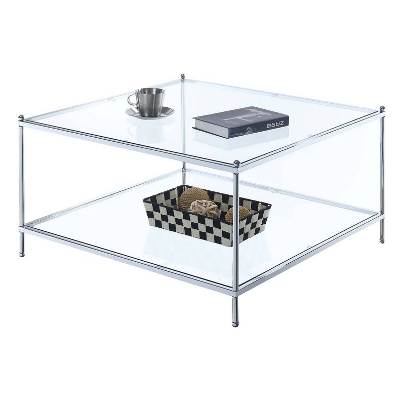 Royal Crest Square Coffee Table Chrome - Breighton Home, 4 of 5