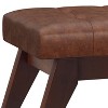 NicBex 40.2" Storage Bench Rectangle Mid Century Faux Leather Tufted Ottoman Bench for Bedroom, Entryway - 4 of 4