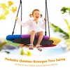 Costway 37 inch Hexagon Tree Swing with Adjustable Hanging Rope Colorful - 4 of 4