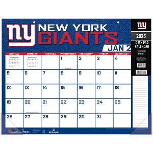 NFL New York Giants 2025 22"x17" Desk Calendar - 1 of 4