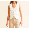 Women's Denim Button Down Vest - RISEN - 3 of 4