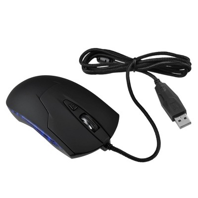 Insten Wired USB Optical Gaming Mouse with LED Compatible with Laptop, PC, Computer & MacBook Pro/Air, Black