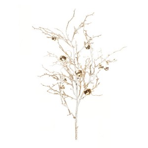 Melrose Flocked Bell Twig Branch (Set of 2) - 1 of 3