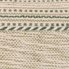 18x18" Hand Woven Stripe Green Outdoor Pillow Polyester With Polyester Fill by Foreside Home & Garden - 3 of 4
