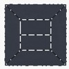 New Style 12" Patio Deck Tiles, DIY Interlocking, Easy & Quick Install for Porch, Poolside, Balcony, Backyard. 44pcs DARK GRAY - 2 of 4