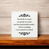 Slickblue Humorous Friend Quote Sign, 7x7 Rustic Wood Plaque with Hanging and Shelf Options, Multiple Colors - 2 of 3