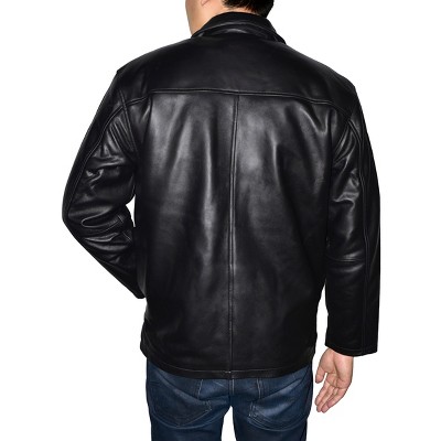 Victory Outfitters Men's Genuine Lambskin Leather Straight Bottom Jacket Black S — фото 2