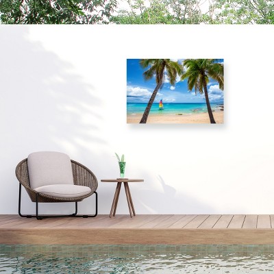 "Postcard From Paradise" Outdoor Canvas