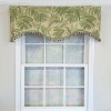 RLF Home 100% Cotton Breeze Cornice  Fully lined Windows Rod Pocket Valance 50" x 17"  Green - 2 of 4