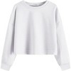 Arshiner Girls Crop Tops Kids Long Sleeve Pullover Sweatshirts Girls Cropped Crewneck Sweatshirt - 2 of 4
