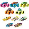 Hot Wheels Toy Monster Trucks 10-Pack of Glow-in-The-Dark 1:64 Scale Vehicles, GITD Set of 5 Trucks & 5 Cars, Play Vehicles for Kids & Collectors - 2 of 3