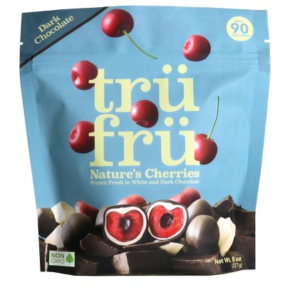 Tru Fru White & Dark Chocolate Frozen Whole Cherries   - 8oz