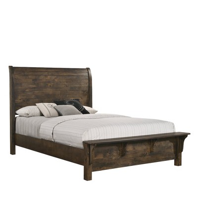 New Classic Furniture,Blue Ridge Wood Queen Bed, Rustic Gray
