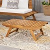 GDFStudio Bowie Outdoor Acacia Wood Slat Panel Coffee Table - 2 of 4