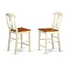 HomeStock Counter Height Barstools - Back Wood Seat - 2 of 4