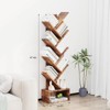8 Tier Tree Bookshelf, Free Standing Tree Bookcase with Drawer, Utility Book Organizer Shelves, Floor Standing Book Shelf - 2 of 4