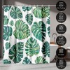 Americanflat 71" x 74" Shower Curtain, Tropical Leaves by Elena O'Neill - 4 of 4