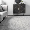 Nuloom Jaime Geometric 4x6 Area Rug for Living Room Bedroom Dining Room Kitchen, Grey/Ivory - 4 of 4