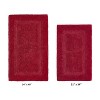 Lux Premium 100% Cotton Tufted Solid Reversible 2 Piece Bath Rug Set – Ultra-Soft, Water-Absorbent, Durable, Machine Washable Bathroom Rug - 2 of 4