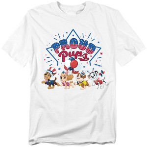 Men's Paw Patrol Proud Pups 4th Of July Parade T-Shirt - 1 of 4