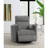 40" Sagen Active Sitting Chair Charcoal Chenille - Acme Furniture: Plush Glider Recliner, No Assembly Required - 4 of 4